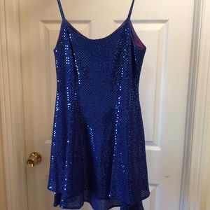 Blue Sequined Dress